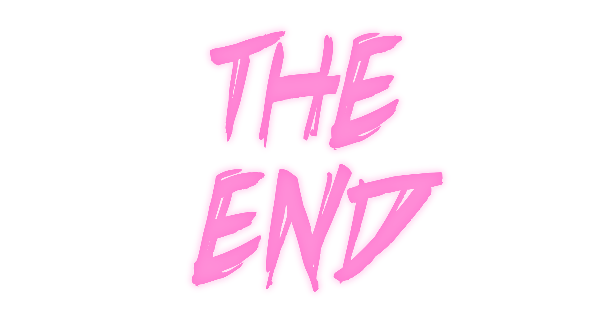 THE END title logo